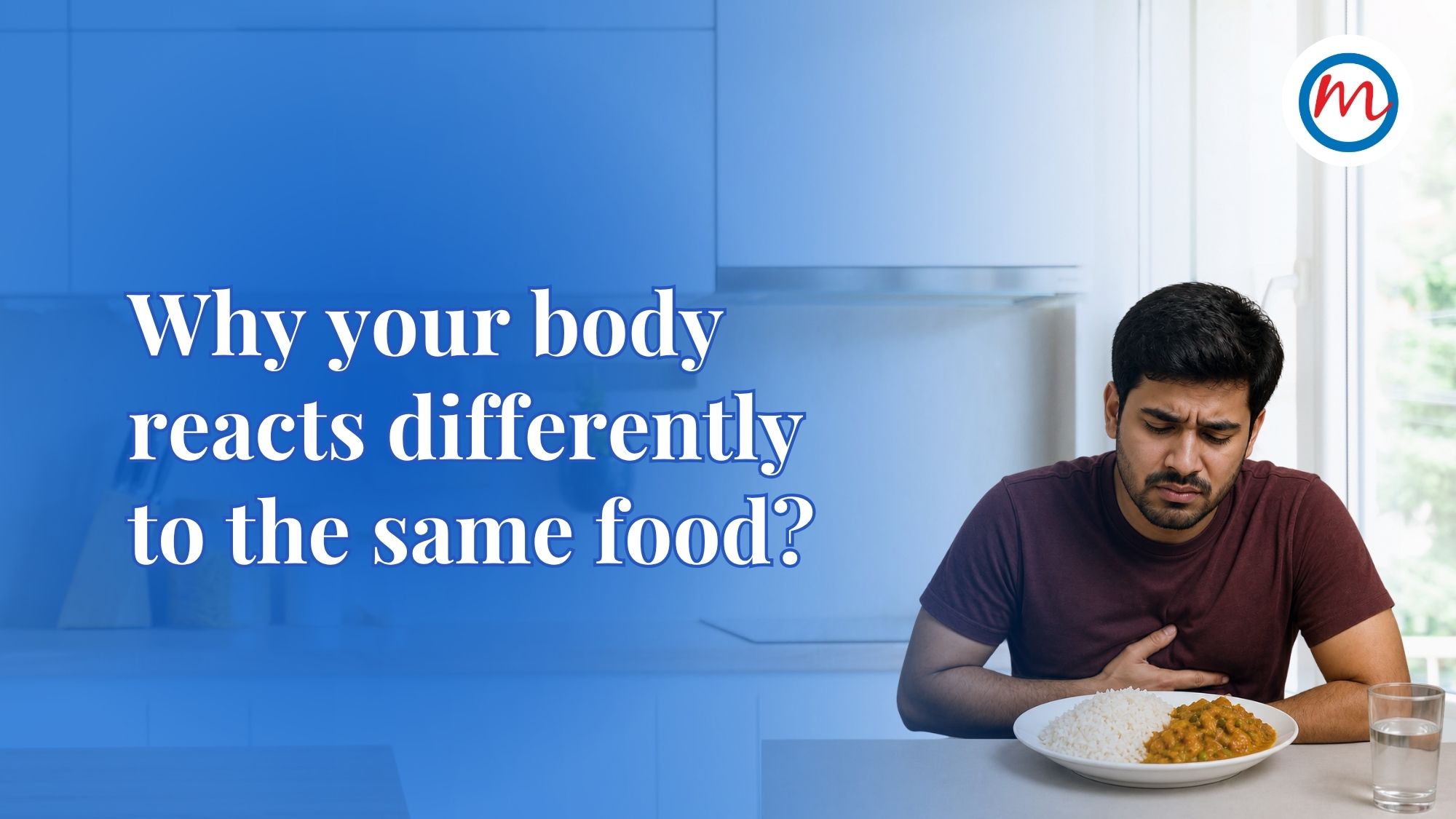 body reacts differently to the same food concept